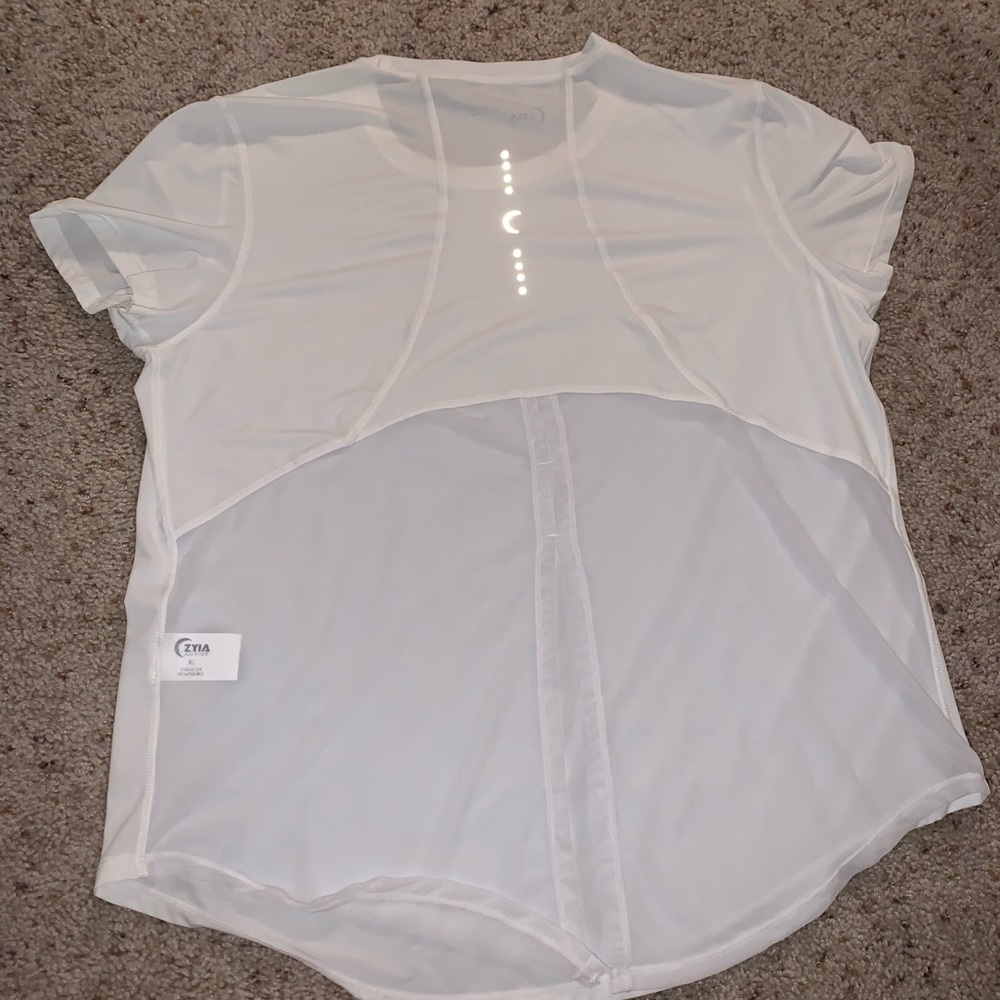 ZYIA ACTIVE white top mesh back split